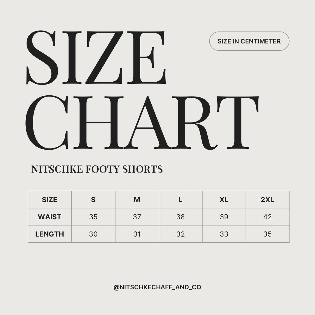 Nitschke Footy Shorts