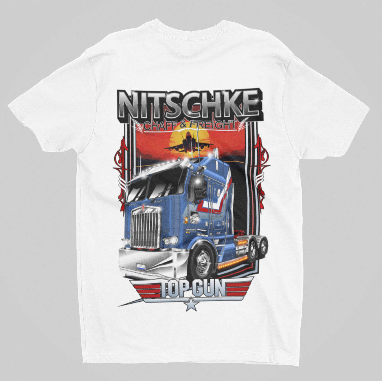WHITE TOP GUN T-SHIRT