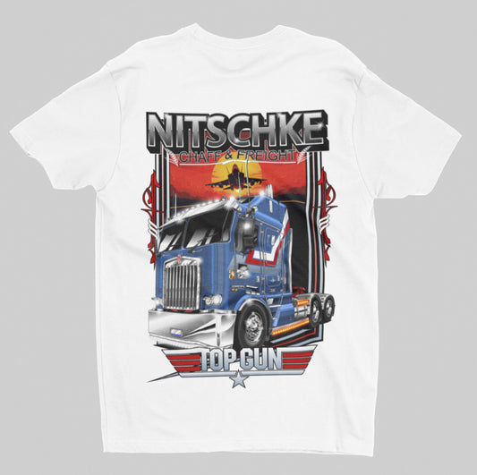 WHITE TOP GUN T-SHIRT